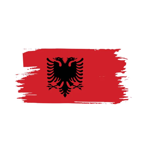 Σημαία Αλβανίας, εικονογράφηση διάνυσμα — Διανυσματικό Αρχείο