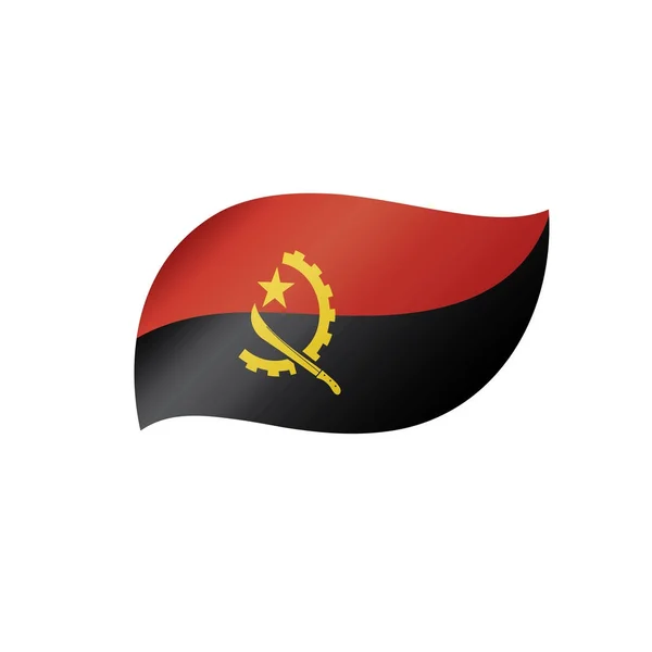 Bandeira de Angola, ilustração vetorial — Vetor de Stock