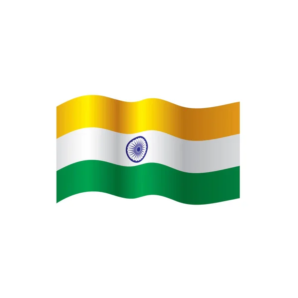India flag, vector illustration — Stock Vector
