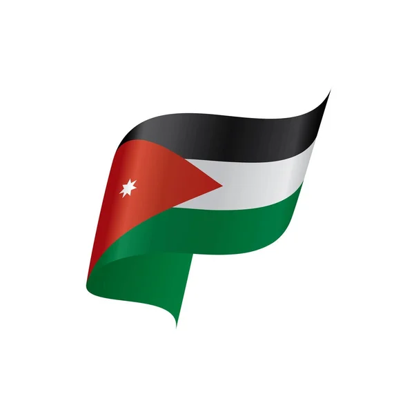 Σημαία Ιορδανίας, διανυσματική απεικόνιση — Διανυσματικό Αρχείο