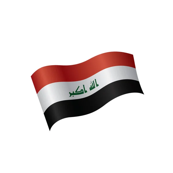 Drapeau irakien, illustration vectorielle — Image vectorielle