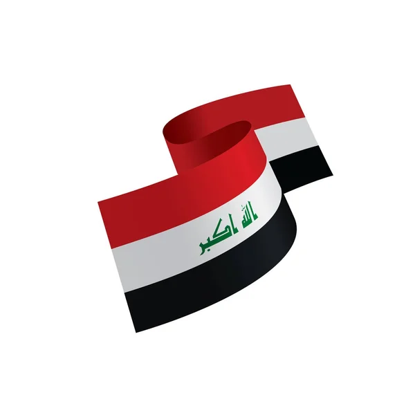 Bandiera irachena, illustrazione vettoriale — Vettoriale Stock