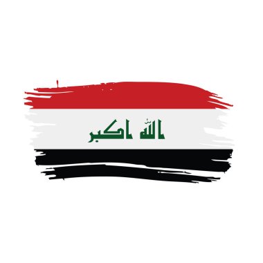 Irak bayrağı, vektör çizim