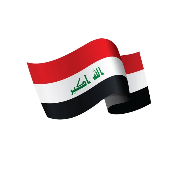 Drapeau irakien, illustration vectorielle — Image vectorielle
