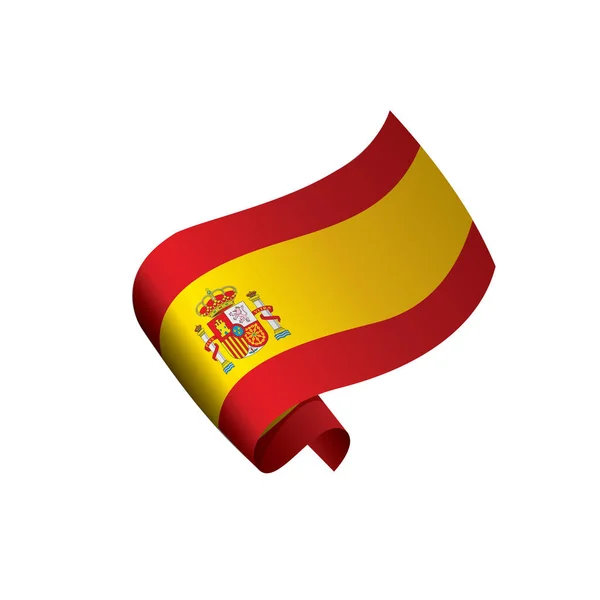 Bandera de España, ilustración vectorial — Vector de stock