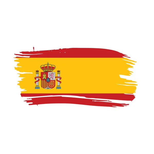 Drapeau espagne, illustration vectorielle — Image vectorielle