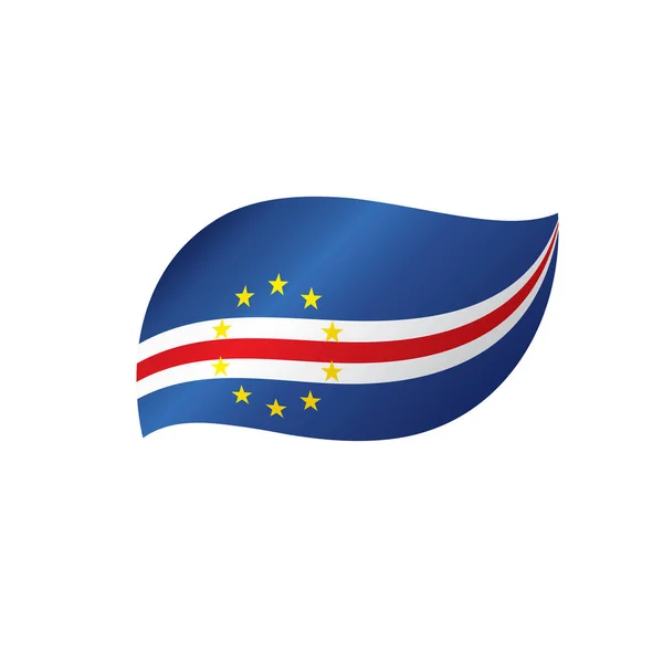 Cape Verde bayrak, vektör çizim — Stok Vektör