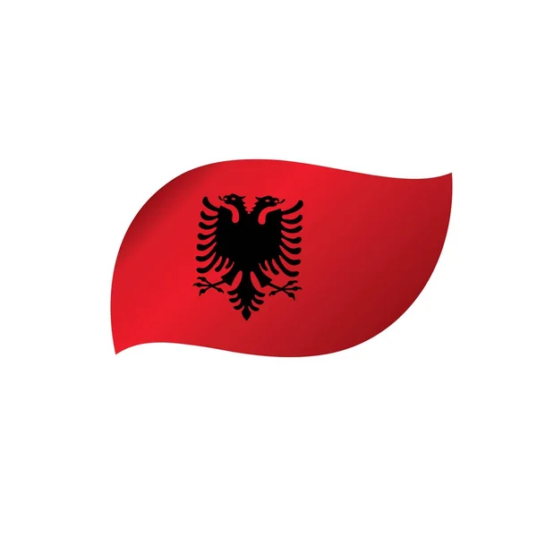 Bandeira da Albânia, ilustração vetorial —  Vetores de Stock