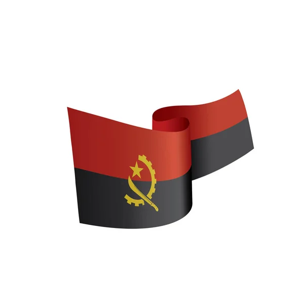 Bandeira de Angola, ilustração vetorial — Vetor de Stock