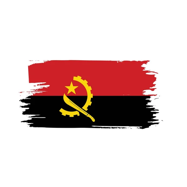 Angola zászló, vektoros illusztráció — Stock Vector