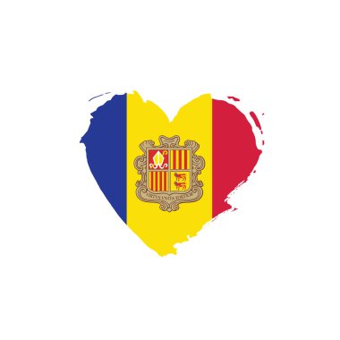 Andora bayrak, vektör çizim