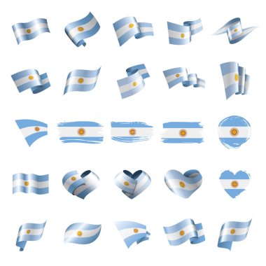 Arjantin bayrağı, vektör çizim