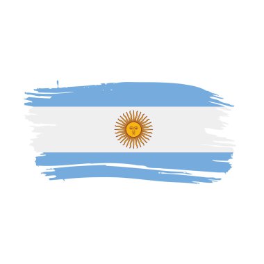 Arjantin bayrağı, vektör çizim