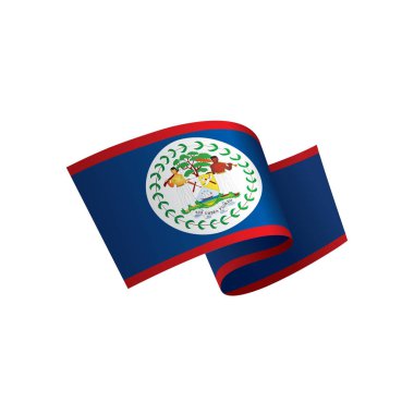 Belize bayrağı, vektör çizim