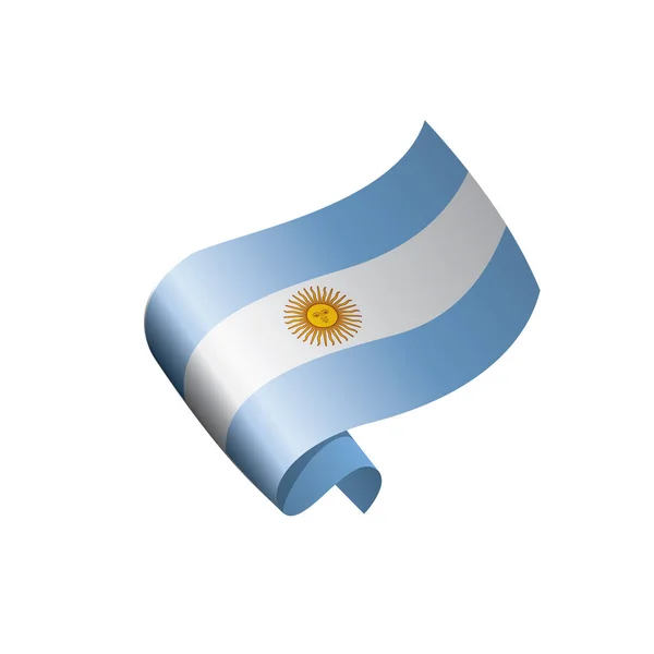 Argentinië vlag, vectorillustratie — Stockvector