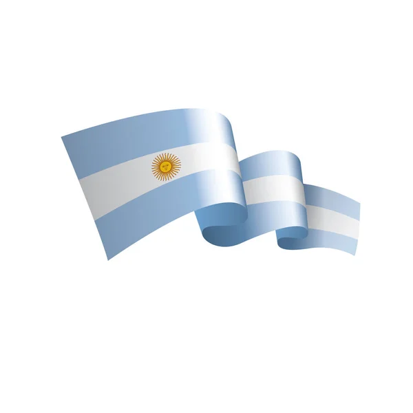 Bandeira da Argentina, ilustração vetorial — Vetor de Stock