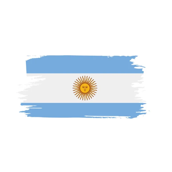 Argentinië vlag, vectorillustratie — Stockvector
