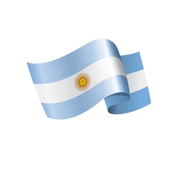 Argentina flagga, vektor illustration — Stock vektor