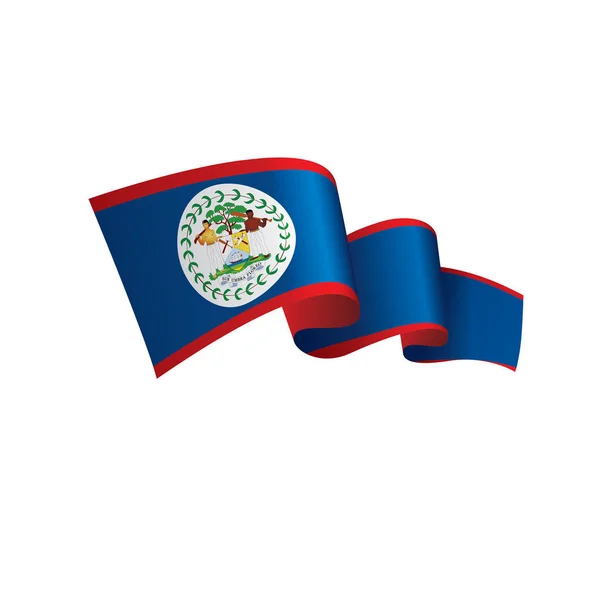 Bandiera Belize, illustrazione vettoriale — Vettoriale Stock