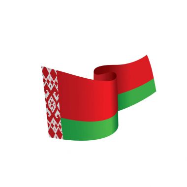 Beyaz Rusya bayrağı, vektör çizim