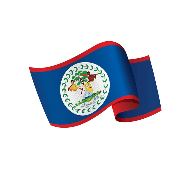 De vlag van Belize, vectorillustratie — Stockvector