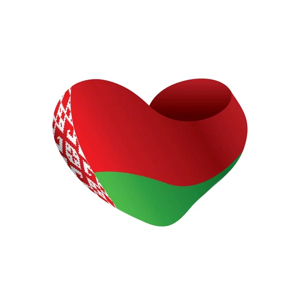 Vlag van Wit-Rusland, vectorillustratie — Stockvector