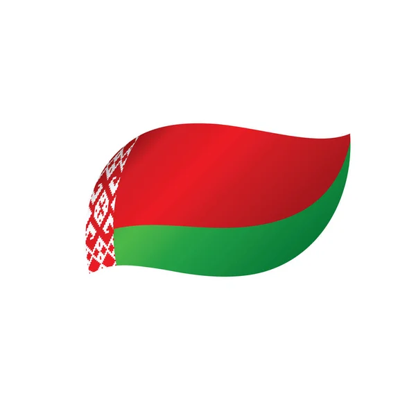 Bendera Belarus, ilustrasi vektor - Stok Vektor