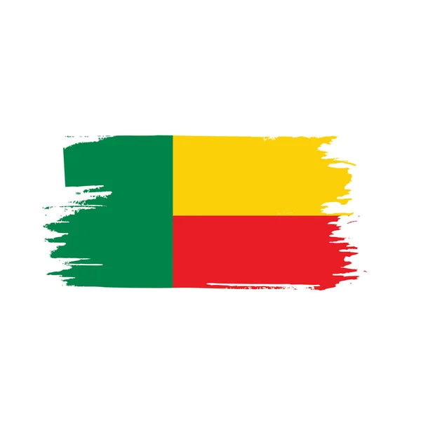 Флаг Бенина, векторная иллюстрация — стоковый вектор