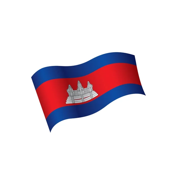 カンボジアの国旗、ベクトル イラスト — ストックベクタ