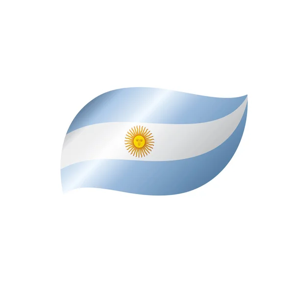 Argentin zászlót, vektoros illusztráció — Stock Vector