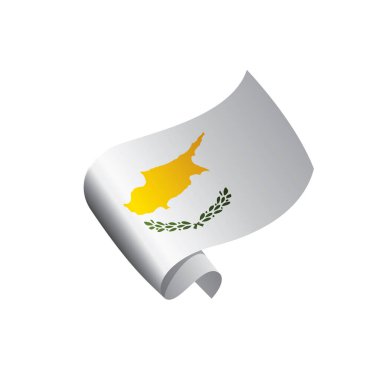 Kıbrıs bayrağı, vektör çizim