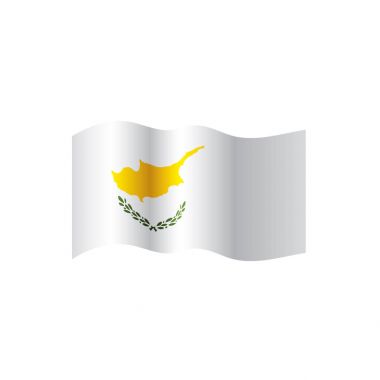 Kıbrıs bayrağı, vektör çizim