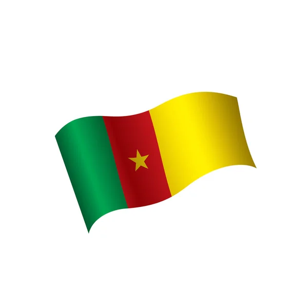 Bandera de Camerún, ilustración vectorial — Vector de stock