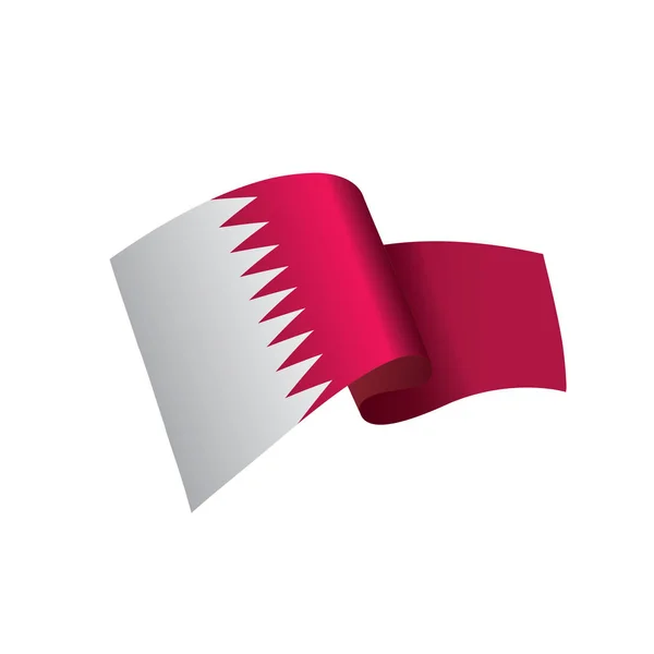 Qatar flag, vector illustration — Stock Vector