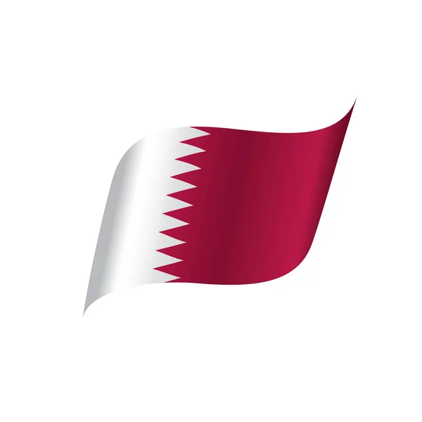 Флаг Катара, векторная иллюстрация — стоковый вектор