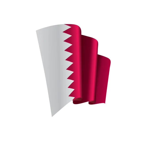 Katar bayrak, vektör çizim — Stok Vektör
