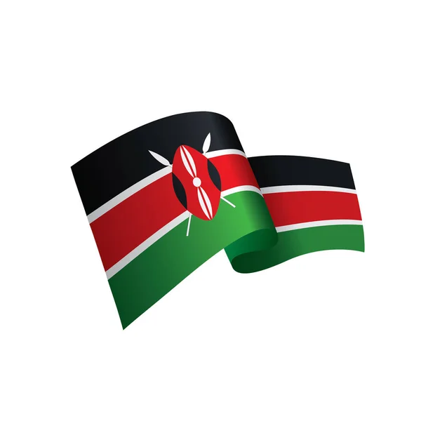 Bendera Kenya, ilustrasi vektor - Stok Vektor