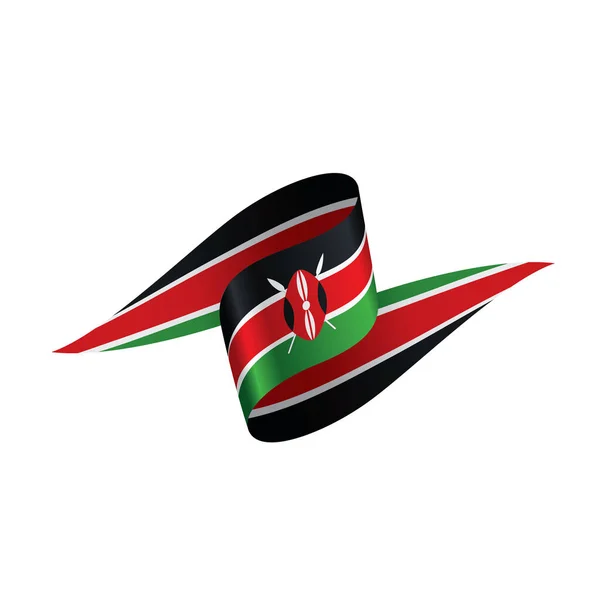 Kenya flag, vector illustration — Stock Vector