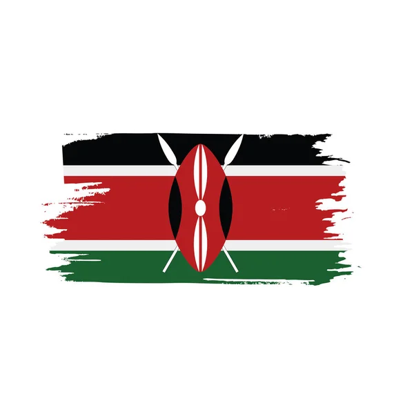 Drapeau Kenya, illustration vectorielle — Image vectorielle