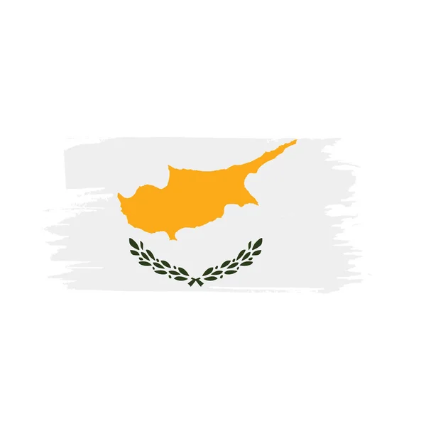Drapeau de Chypre, illustration vectorielle — Image vectorielle