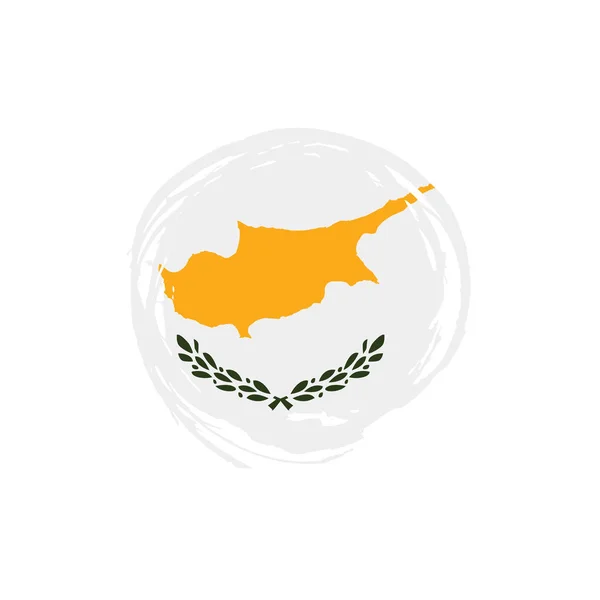 Ciprusi zászló, vektoros illusztráció — Stock Vector