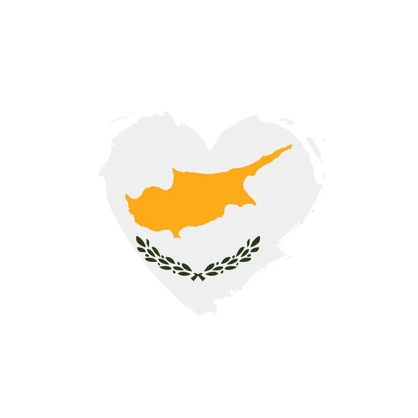 Cyprus vlag, vectorillustratie — Stockvector