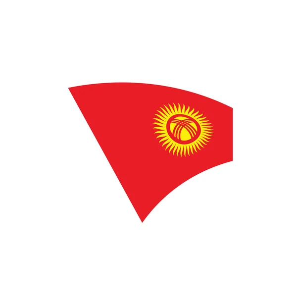 Kirghizia bandera, ilustración vectorial — Archivo Imágenes Vectoriales
