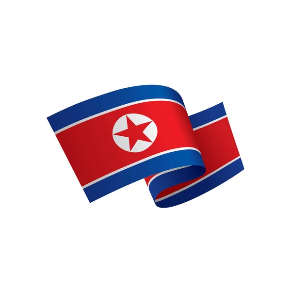 Nordkoreanische Flagge, Vektorillustration — Stockvektor