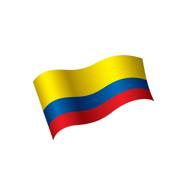 Colombia vlag, vector illustratie — Stockvector