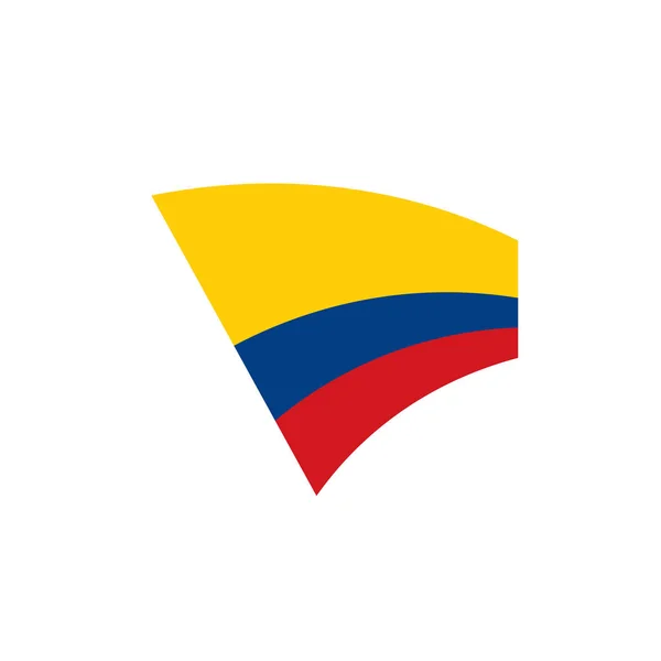 Bandera de Colombia, vector de ilustración — Vector de stock