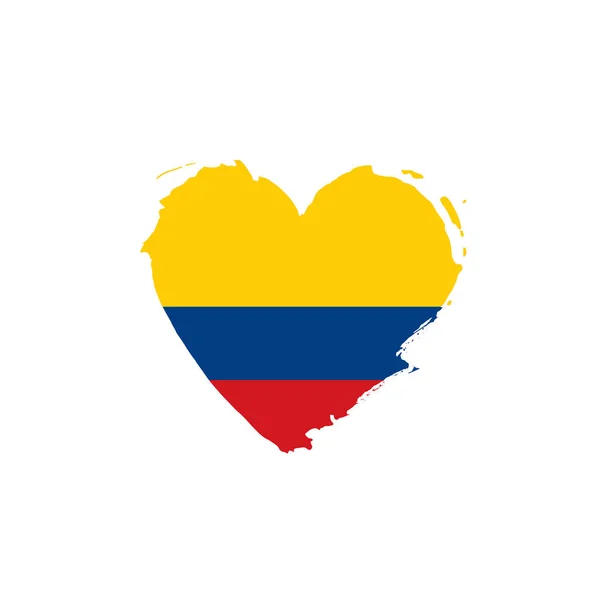 Kolumbijská vlajka, vektorová ilustrace — Stockový vektor
