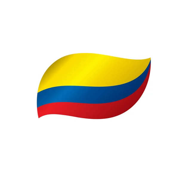 Bandera de Colombia, vector de ilustración — Archivo Imágenes Vectoriales