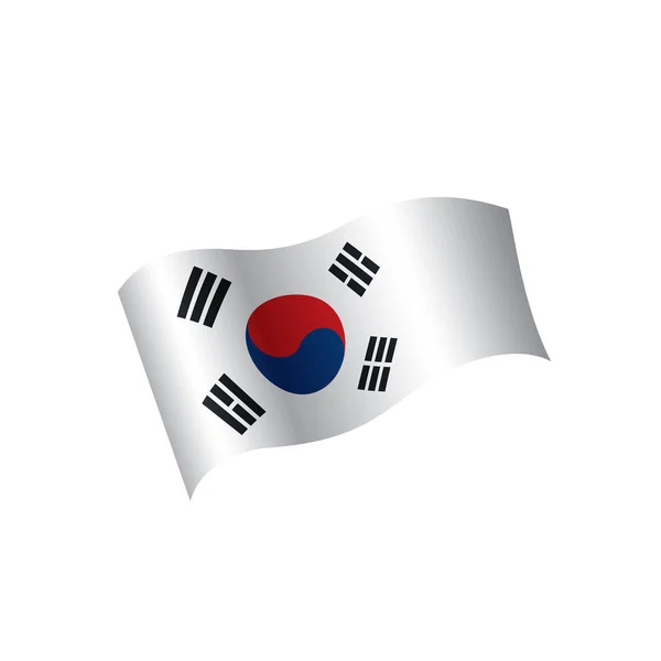 Bandera de Corea del Sur, vector de ilustración — Vector de stock