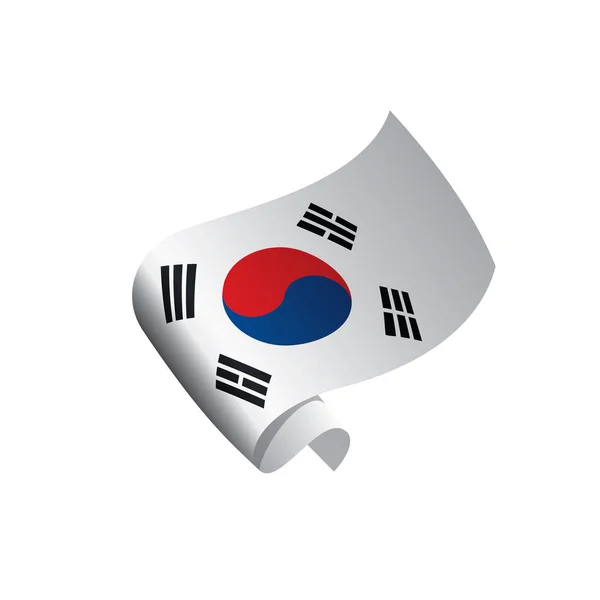 Bandera de Corea del Sur, vector de ilustración — Vector de stock